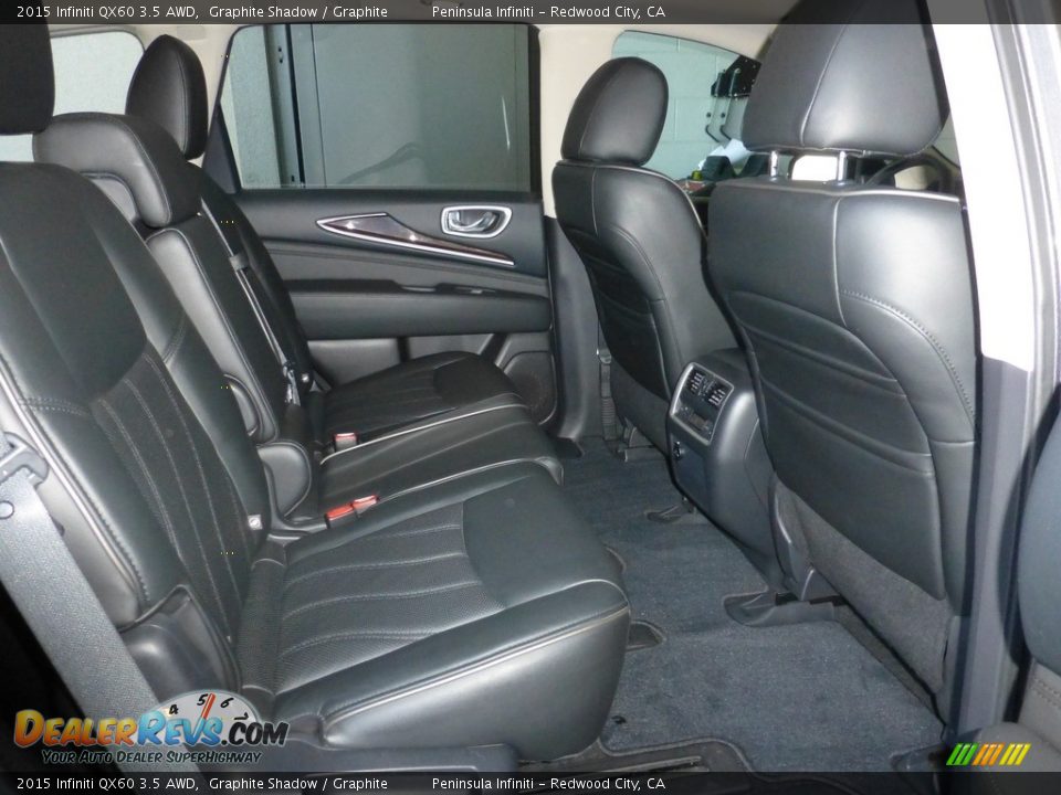 2015 Infiniti QX60 3.5 AWD Graphite Shadow / Graphite Photo #29