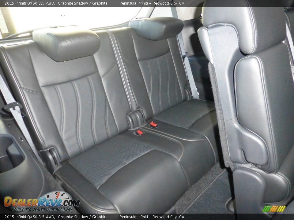 2015 Infiniti QX60 3.5 AWD Graphite Shadow / Graphite Photo #30