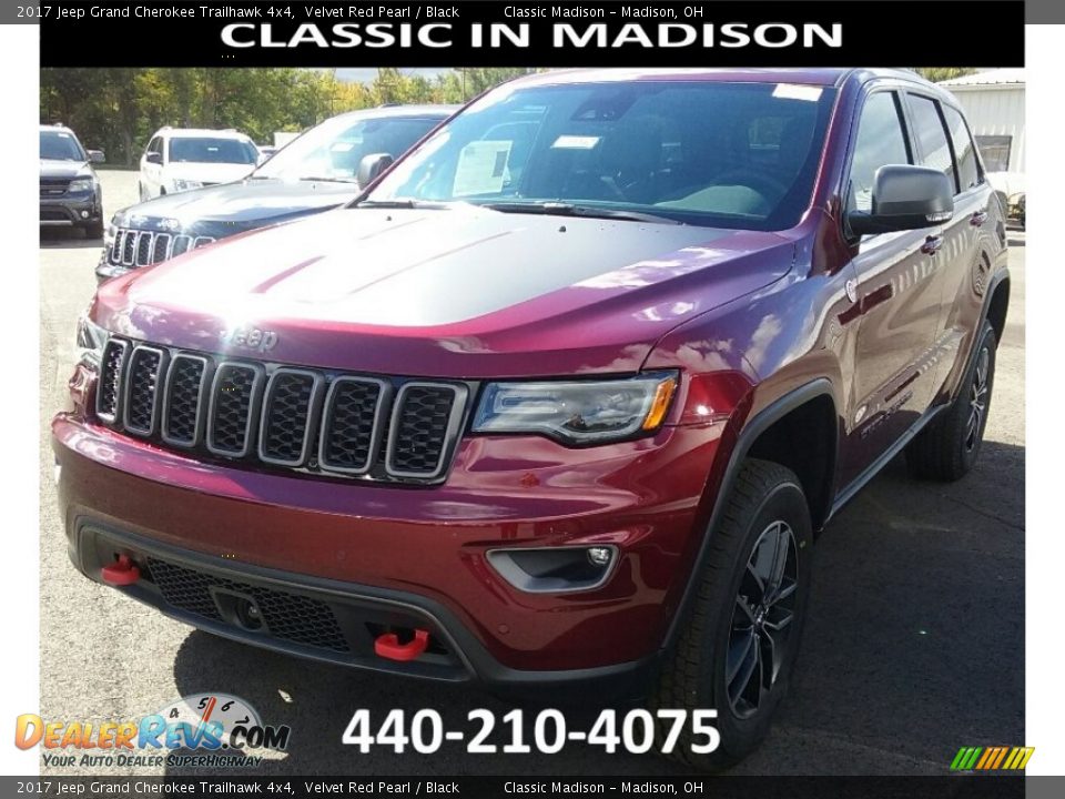 2017 Jeep Grand Cherokee Trailhawk 4x4 Velvet Red Pearl / Black Photo #1