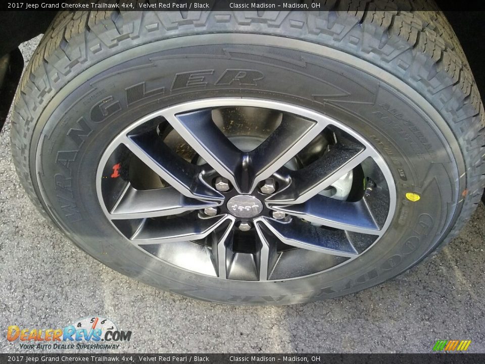 2017 Jeep Grand Cherokee Trailhawk 4x4 Velvet Red Pearl / Black Photo #10