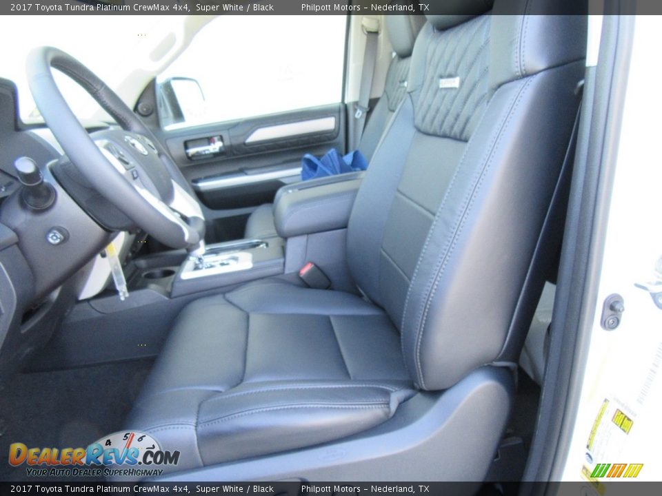 Front Seat of 2017 Toyota Tundra Platinum CrewMax 4x4 Photo #21
