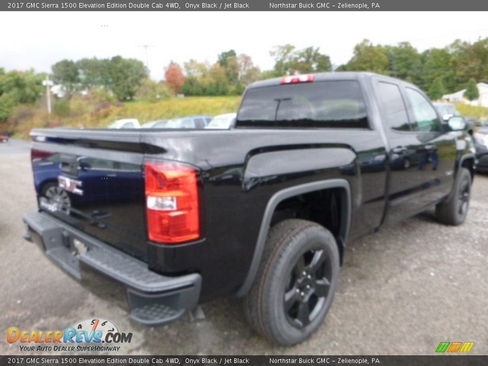 2017 GMC Sierra 1500 Elevation Edition Double Cab 4WD Onyx Black / Jet Black Photo #6