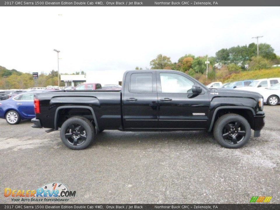 2017 GMC Sierra 1500 Elevation Edition Double Cab 4WD Onyx Black / Jet Black Photo #7