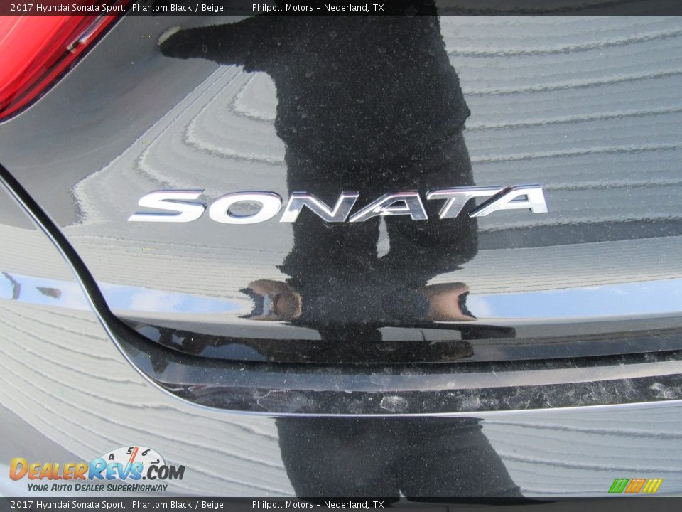 2017 Hyundai Sonata Sport Phantom Black / Beige Photo #15