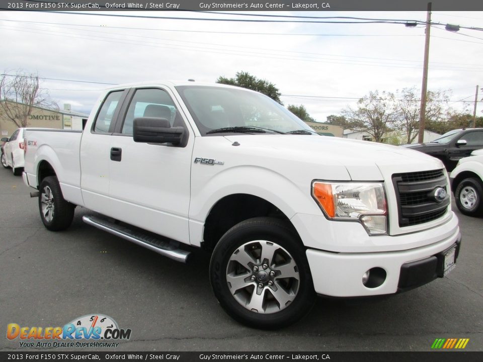 2013 Ford F150 STX SuperCab Oxford White / Steel Gray Photo #1