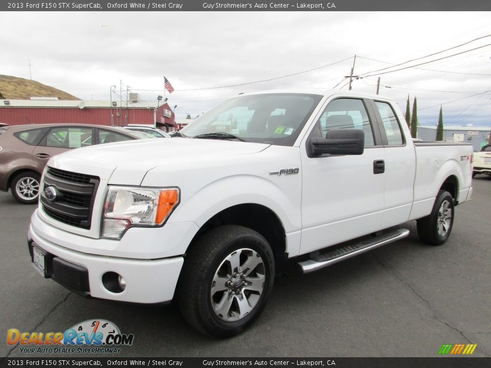 2013 Ford F150 STX SuperCab Oxford White / Steel Gray Photo #3