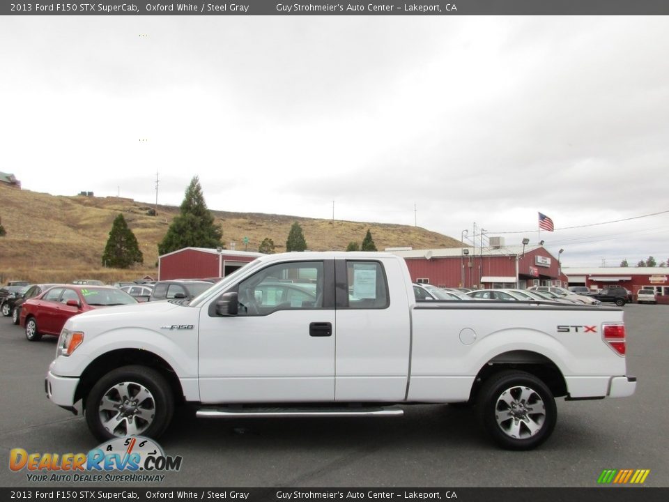 2013 Ford F150 STX SuperCab Oxford White / Steel Gray Photo #4