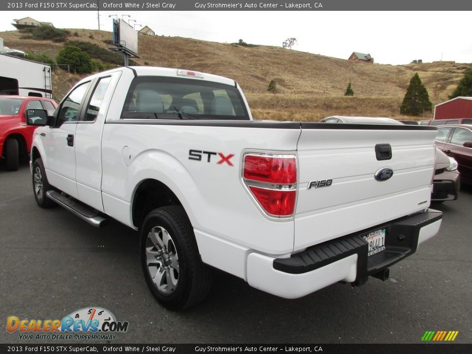 2013 Ford F150 STX SuperCab Oxford White / Steel Gray Photo #5