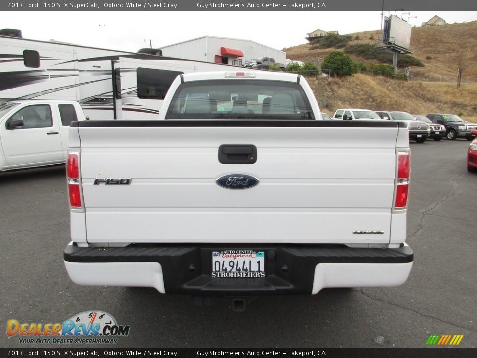 2013 Ford F150 STX SuperCab Oxford White / Steel Gray Photo #6