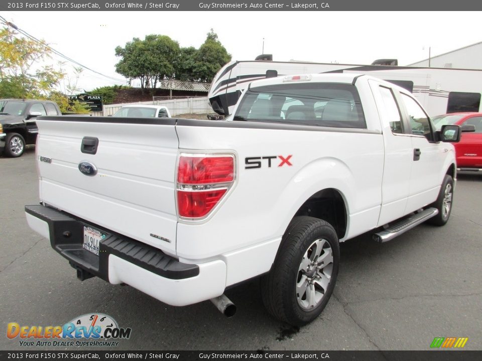 2013 Ford F150 STX SuperCab Oxford White / Steel Gray Photo #7