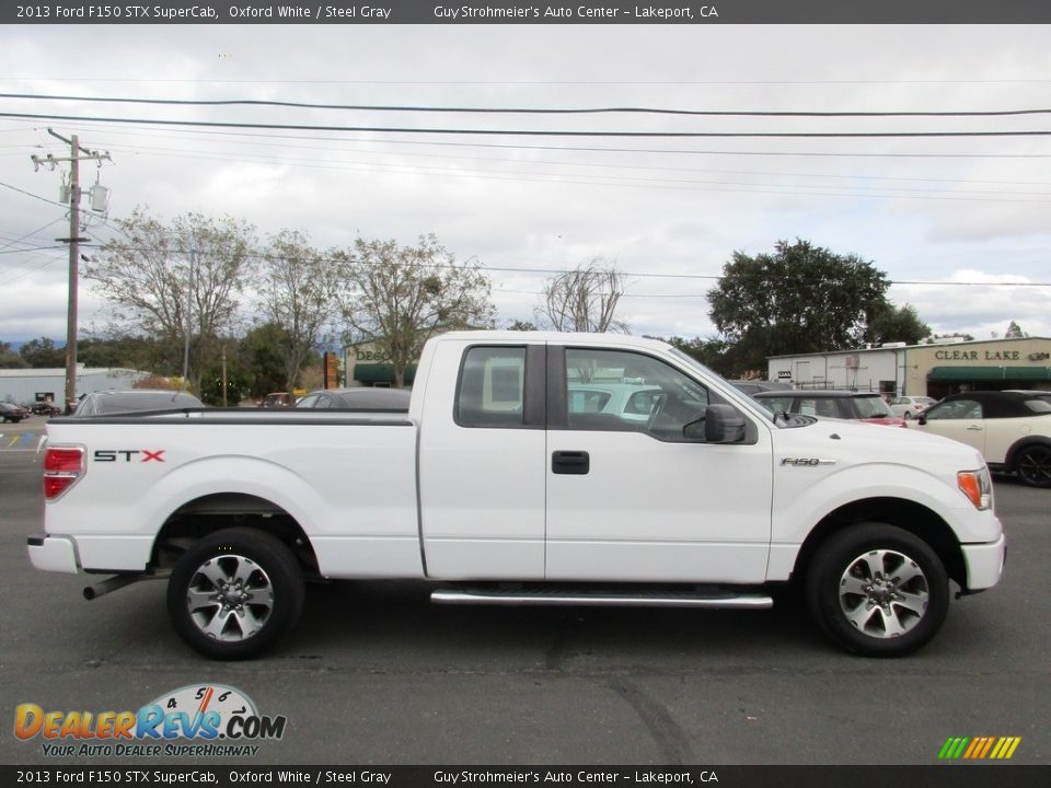2013 Ford F150 STX SuperCab Oxford White / Steel Gray Photo #8