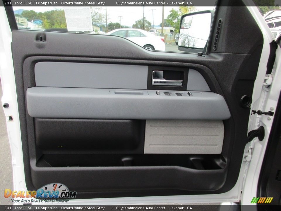 2013 Ford F150 STX SuperCab Oxford White / Steel Gray Photo #9