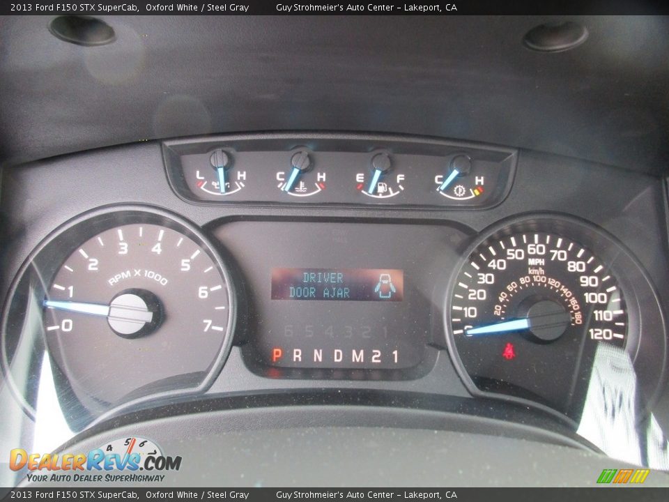 2013 Ford F150 STX SuperCab Oxford White / Steel Gray Photo #12