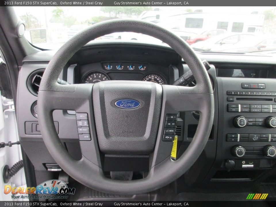 2013 Ford F150 STX SuperCab Oxford White / Steel Gray Photo #13