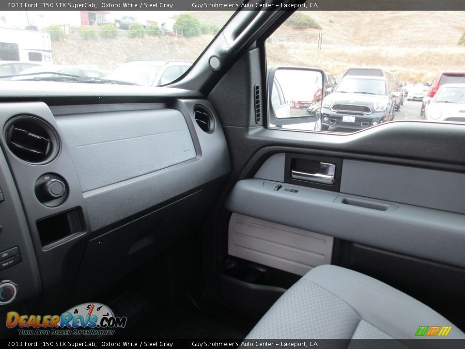 2013 Ford F150 STX SuperCab Oxford White / Steel Gray Photo #15