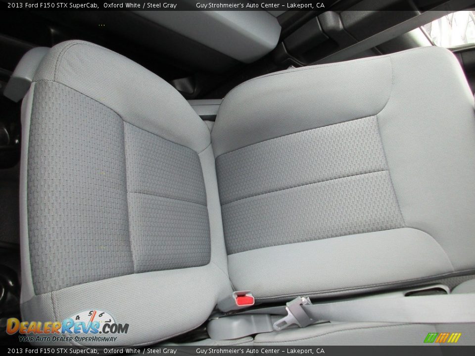2013 Ford F150 STX SuperCab Oxford White / Steel Gray Photo #17