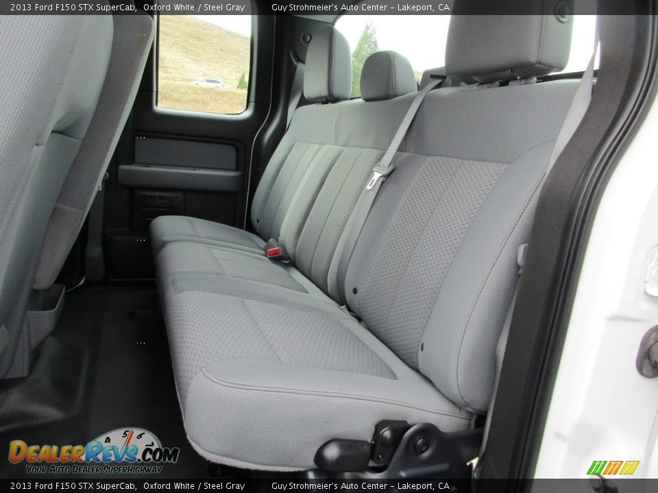 2013 Ford F150 STX SuperCab Oxford White / Steel Gray Photo #22