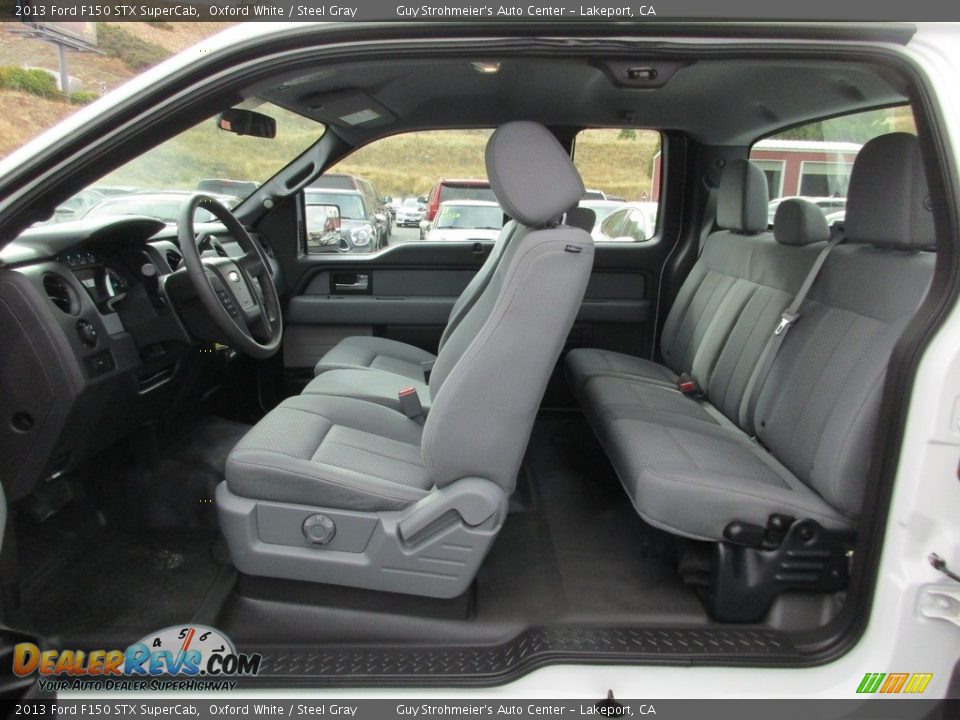 2013 Ford F150 STX SuperCab Oxford White / Steel Gray Photo #24