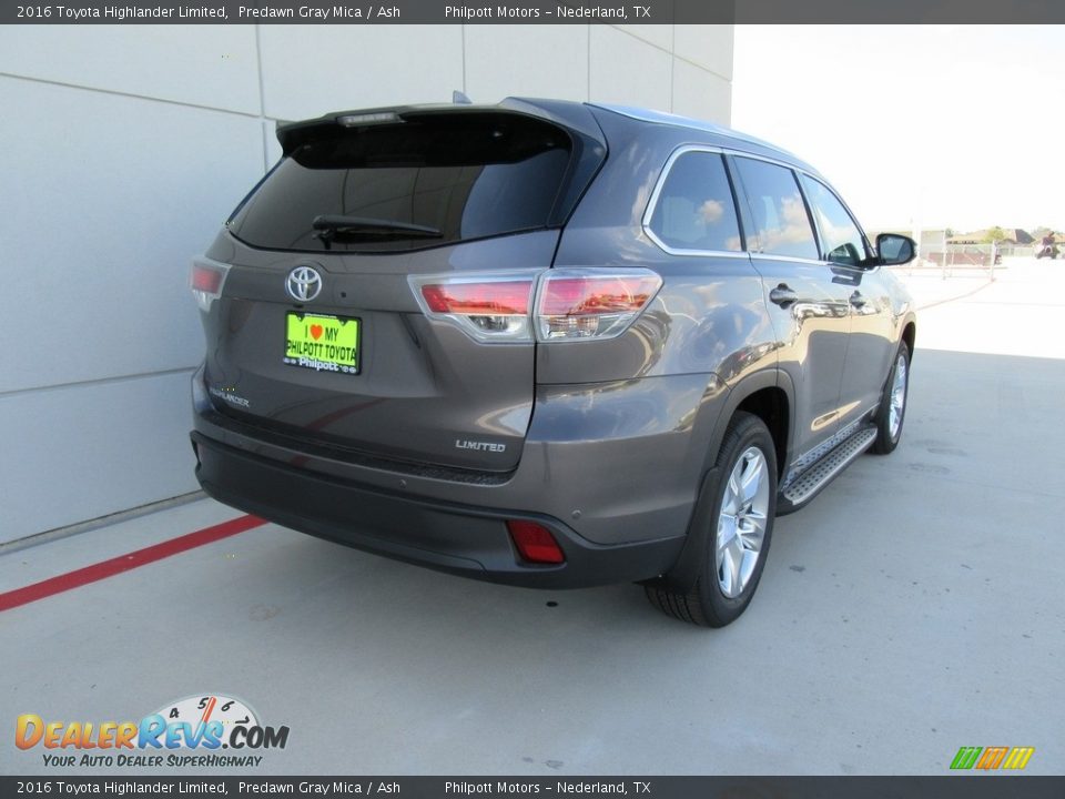 2016 Toyota Highlander Limited Predawn Gray Mica / Ash Photo #4