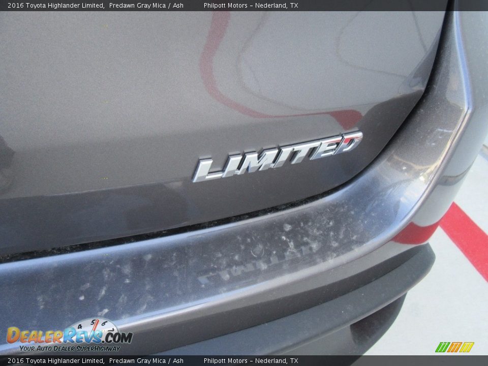 2016 Toyota Highlander Limited Predawn Gray Mica / Ash Photo #15