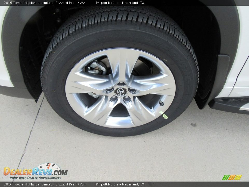 2016 Toyota Highlander Limited Blizzard Pearl / Ash Photo #11