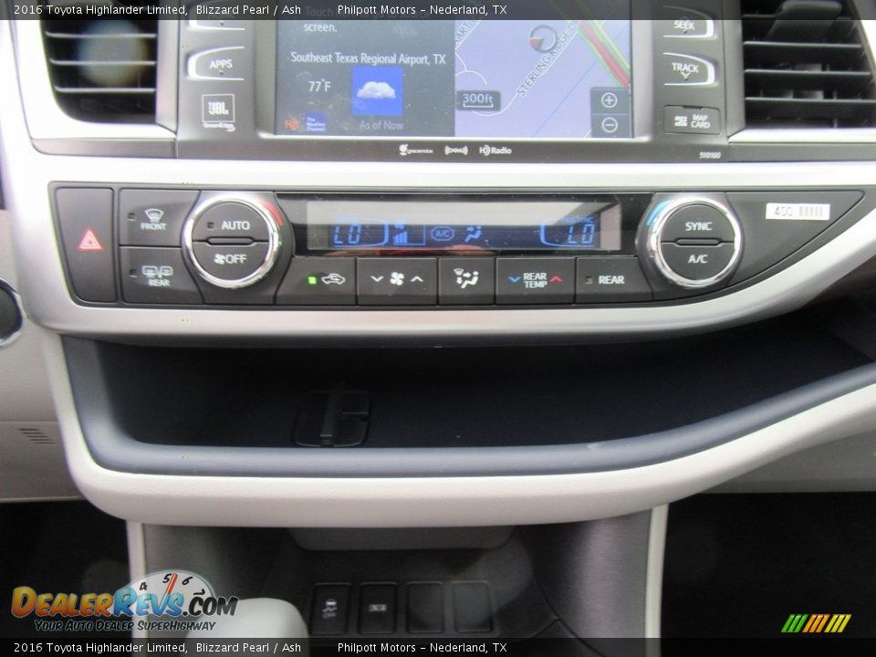 2016 Toyota Highlander Limited Blizzard Pearl / Ash Photo #29