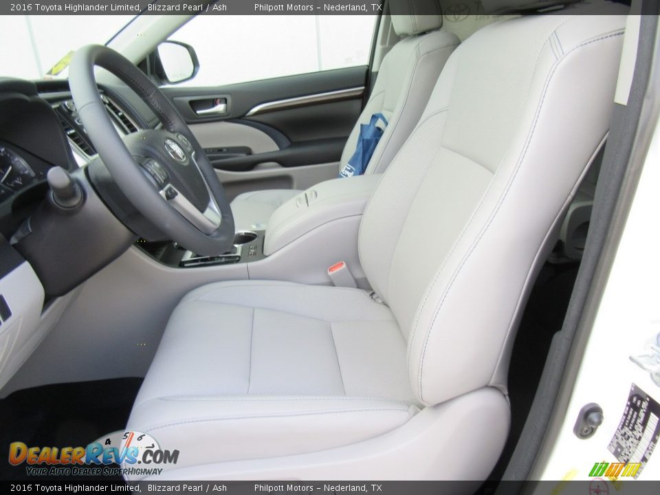 2016 Toyota Highlander Limited Blizzard Pearl / Ash Photo #23