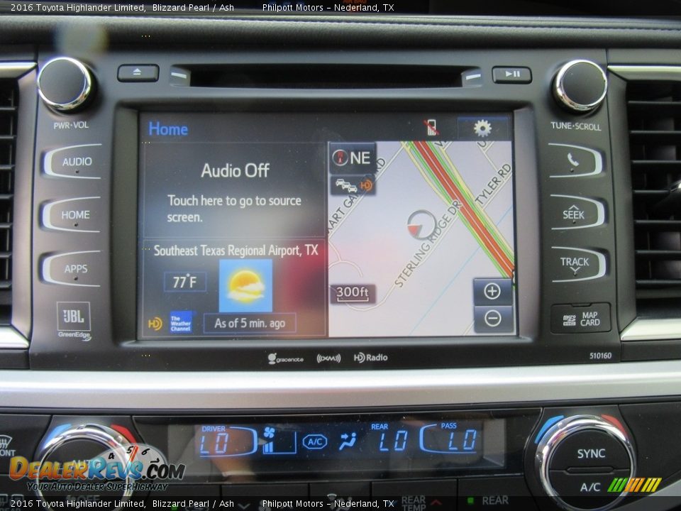 2016 Toyota Highlander Limited Blizzard Pearl / Ash Photo #28