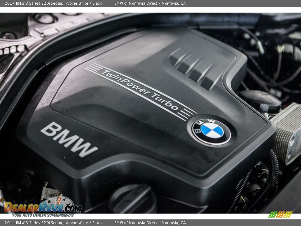 2014 BMW 3 Series 320i Sedan Alpine White / Black Photo #26