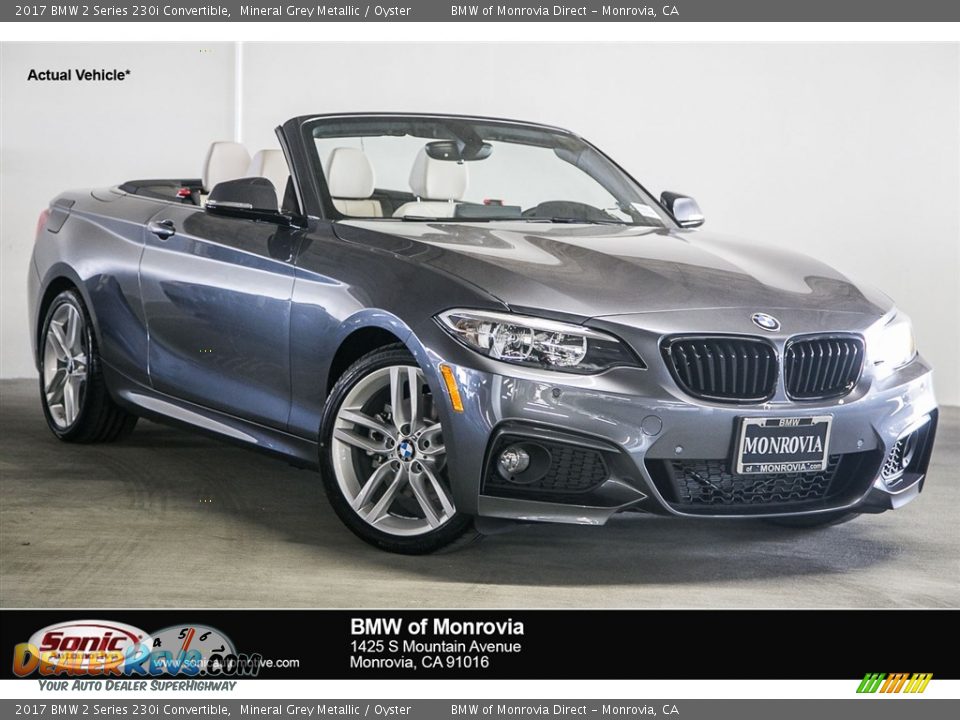 2017 BMW 2 Series 230i Convertible Mineral Grey Metallic / Oyster Photo #1
