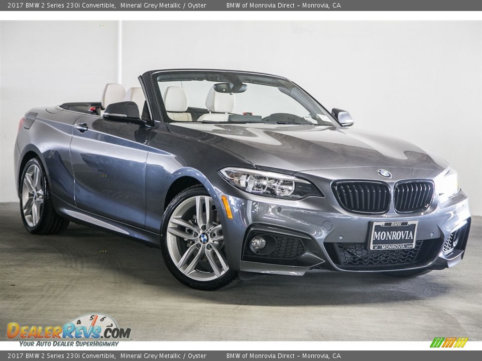 2017 BMW 2 Series 230i Convertible Mineral Grey Metallic / Oyster Photo #12