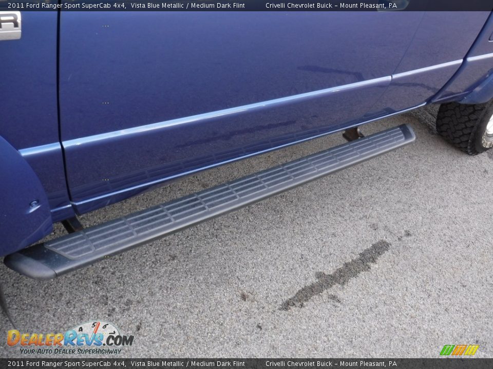 2011 Ford Ranger Sport SuperCab 4x4 Vista Blue Metallic / Medium Dark Flint Photo #4