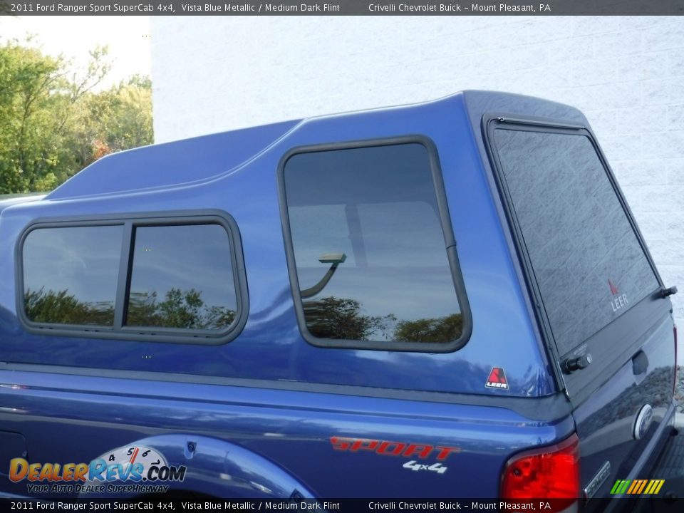 2011 Ford Ranger Sport SuperCab 4x4 Vista Blue Metallic / Medium Dark Flint Photo #6