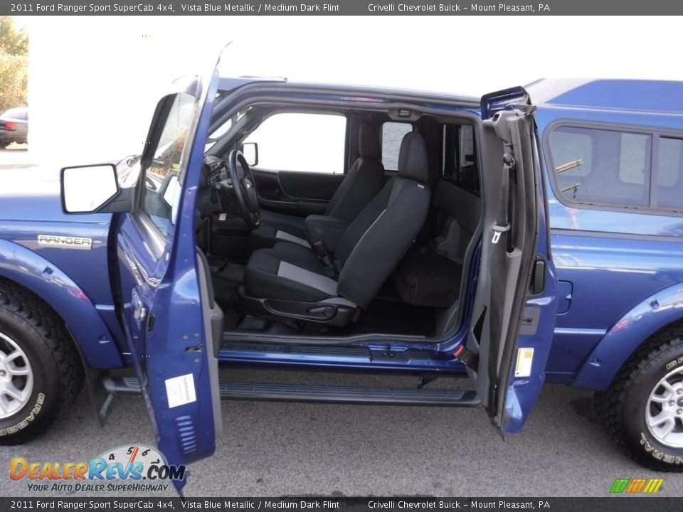 2011 Ford Ranger Sport SuperCab 4x4 Vista Blue Metallic / Medium Dark Flint Photo #20