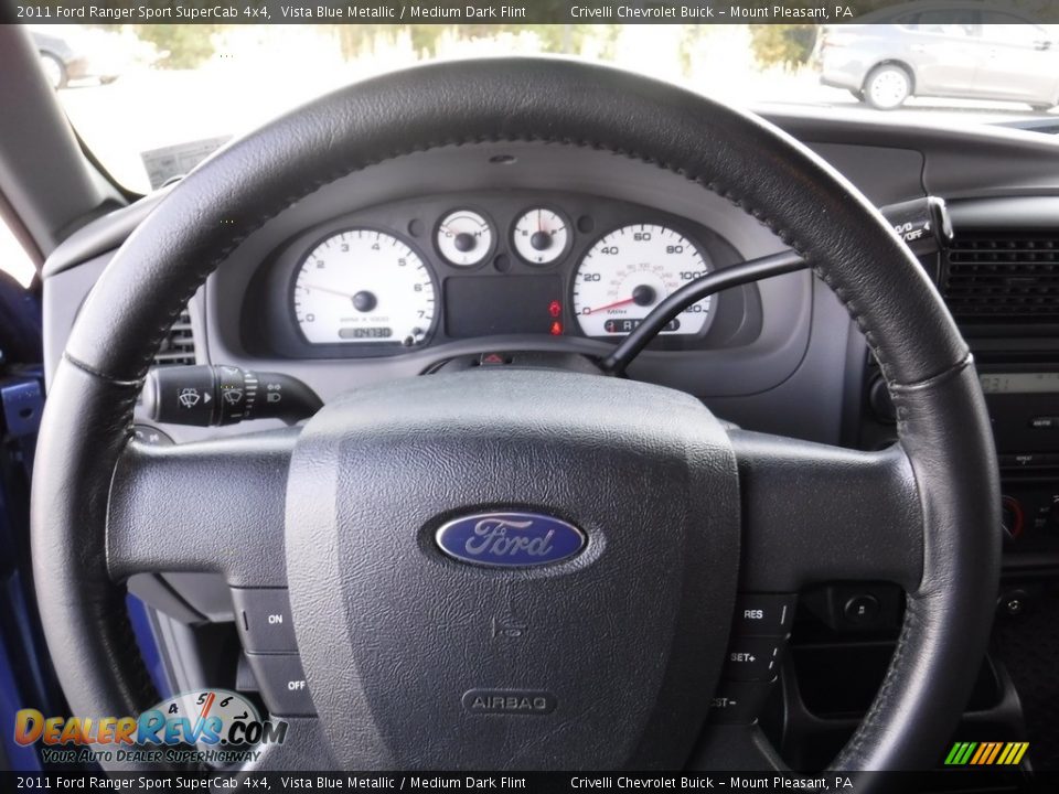 2011 Ford Ranger Sport SuperCab 4x4 Vista Blue Metallic / Medium Dark Flint Photo #29