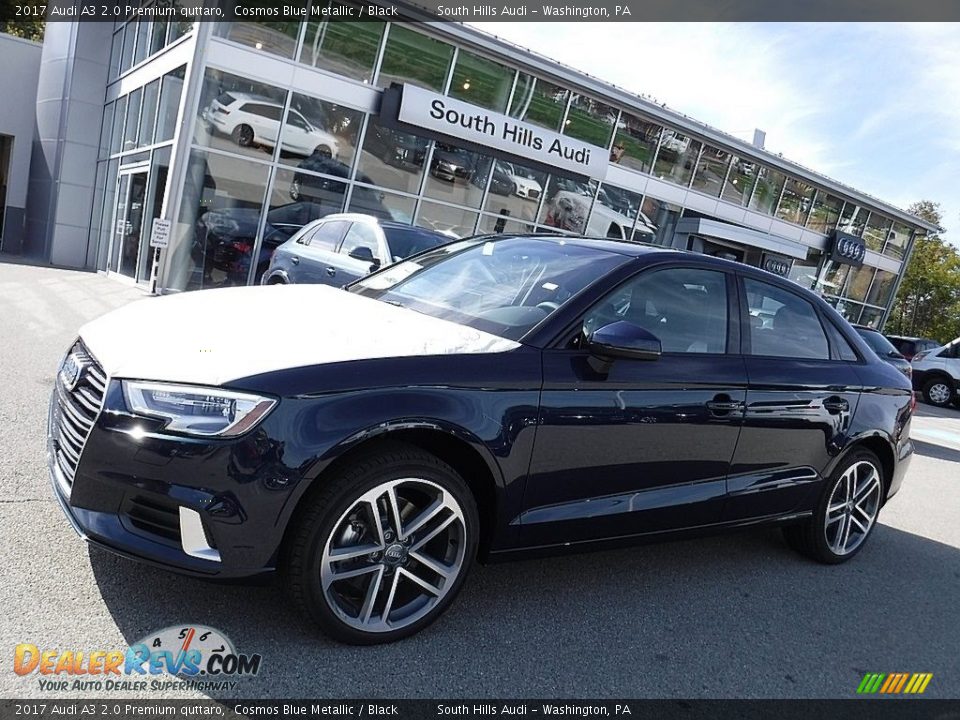 2017 Audi A3 2.0 Premium quttaro Cosmos Blue Metallic / Black Photo #1