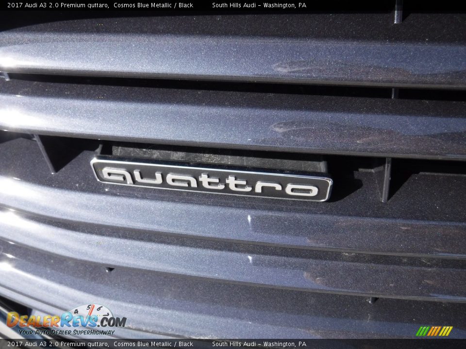 2017 Audi A3 2.0 Premium quttaro Cosmos Blue Metallic / Black Photo #6