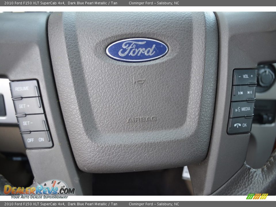 2010 Ford F150 XLT SuperCab 4x4 Dark Blue Pearl Metallic / Tan Photo #18