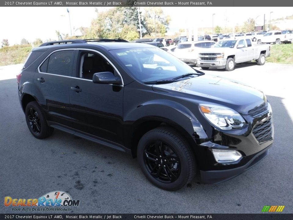 2017 Chevrolet Equinox LT AWD Mosaic Black Metallic / Jet Black Photo #6