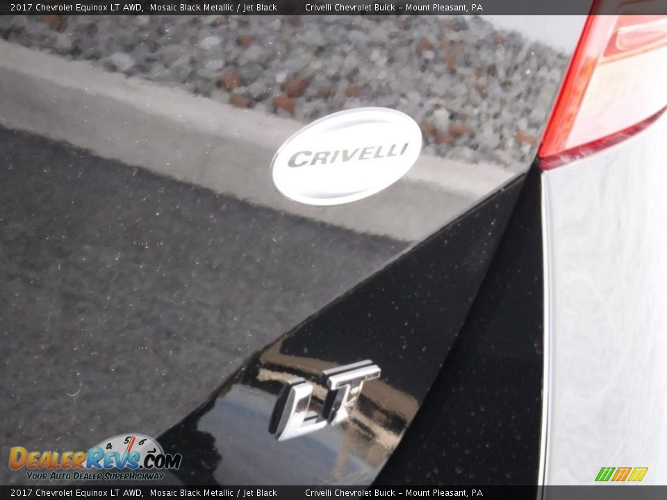 2017 Chevrolet Equinox LT AWD Mosaic Black Metallic / Jet Black Photo #8
