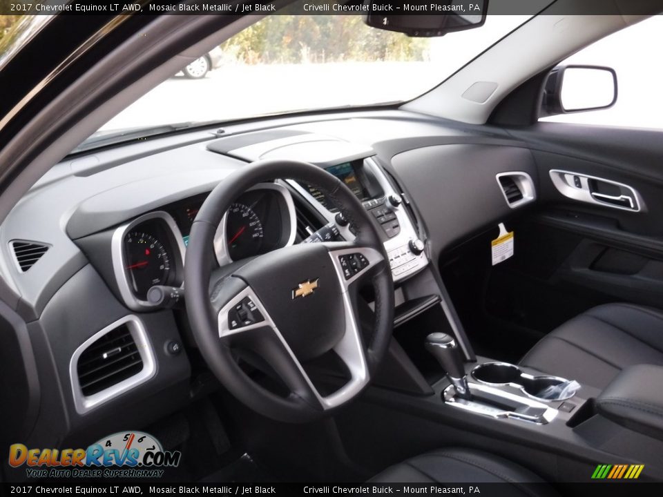 2017 Chevrolet Equinox LT AWD Mosaic Black Metallic / Jet Black Photo #10