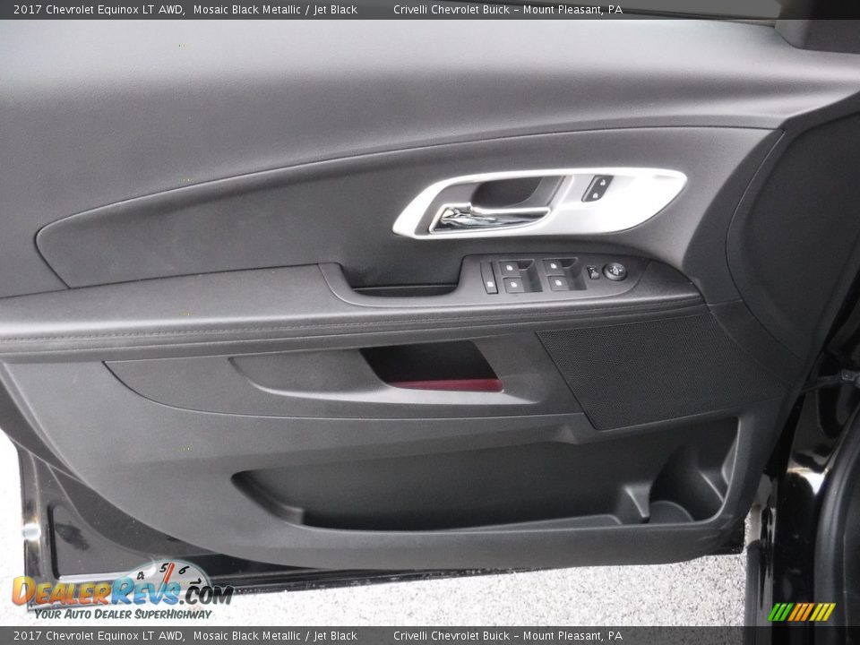 2017 Chevrolet Equinox LT AWD Mosaic Black Metallic / Jet Black Photo #11