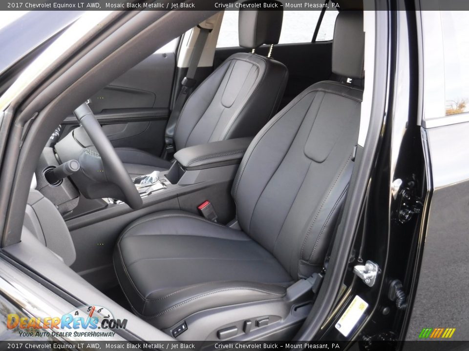 2017 Chevrolet Equinox LT AWD Mosaic Black Metallic / Jet Black Photo #12