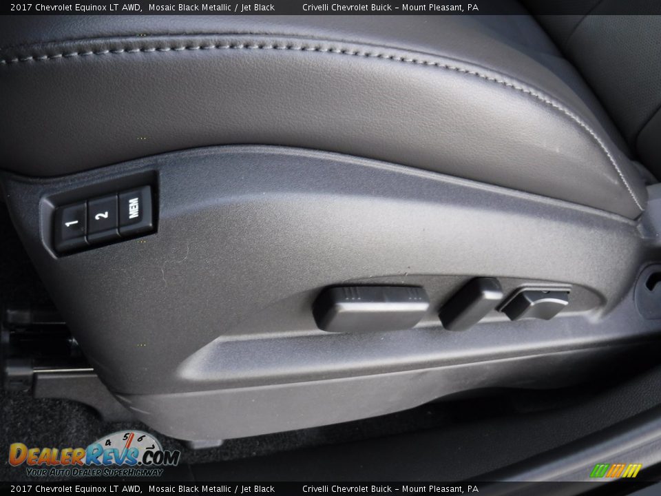 2017 Chevrolet Equinox LT AWD Mosaic Black Metallic / Jet Black Photo #13