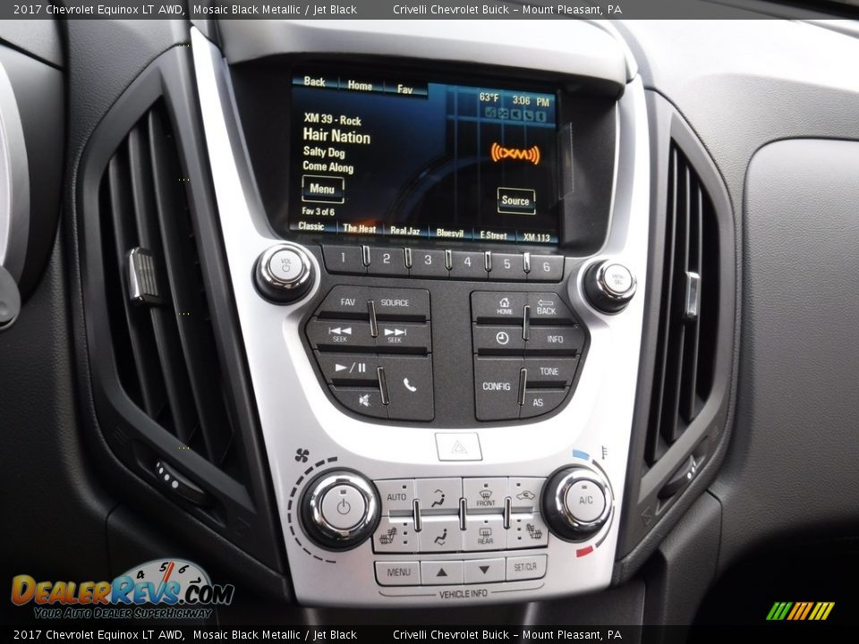2017 Chevrolet Equinox LT AWD Mosaic Black Metallic / Jet Black Photo #14