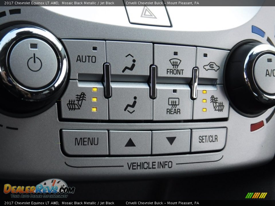 2017 Chevrolet Equinox LT AWD Mosaic Black Metallic / Jet Black Photo #16