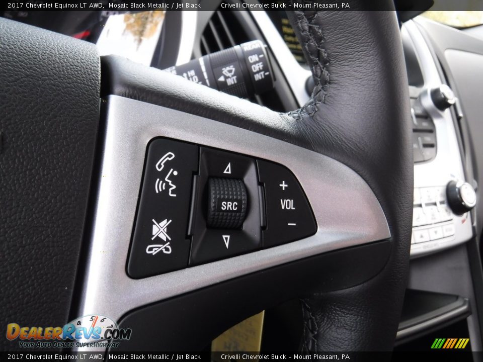 2017 Chevrolet Equinox LT AWD Mosaic Black Metallic / Jet Black Photo #20