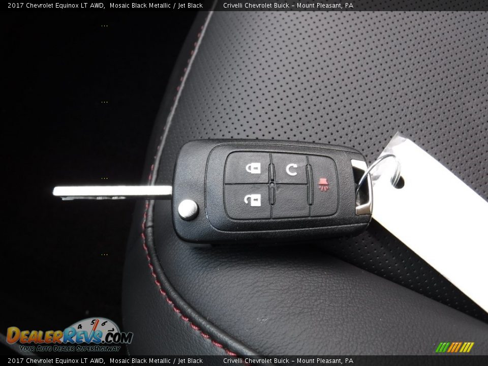 2017 Chevrolet Equinox LT AWD Mosaic Black Metallic / Jet Black Photo #24