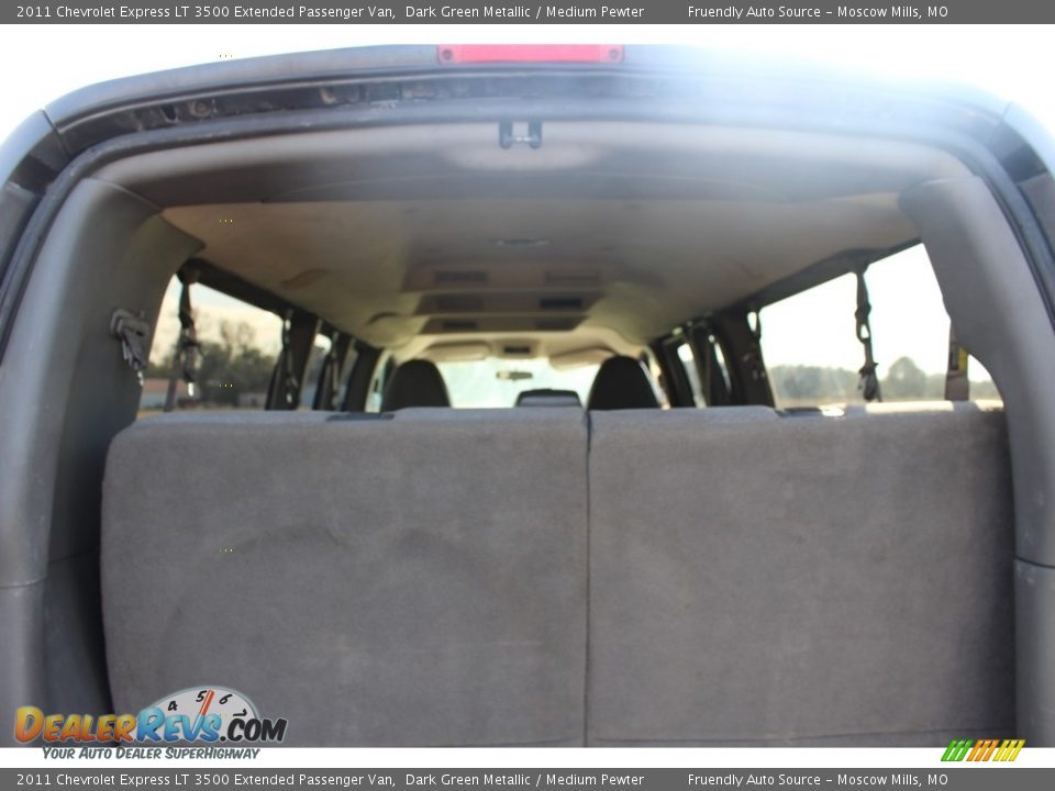 2011 Chevrolet Express LT 3500 Extended Passenger Van Dark Green Metallic / Medium Pewter Photo #10