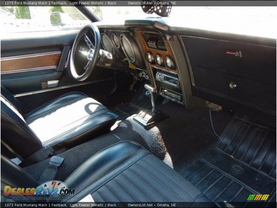 Black Interior - 1973 Ford Mustang Mach 1 Fastback Photo #4